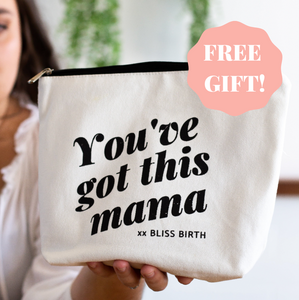 Free gift with every TENS hire purchase the Mama Bag featuring You've got this Mama 